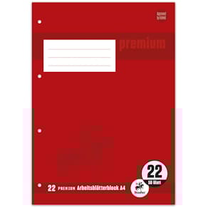 Arbeitsblock Staufen Premium Original, A4, 50 Blatt, Lin. 22