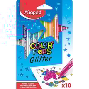 Filzstifte Maped Color'Peps Glitter, 10 St., Glitzer, sortiert
