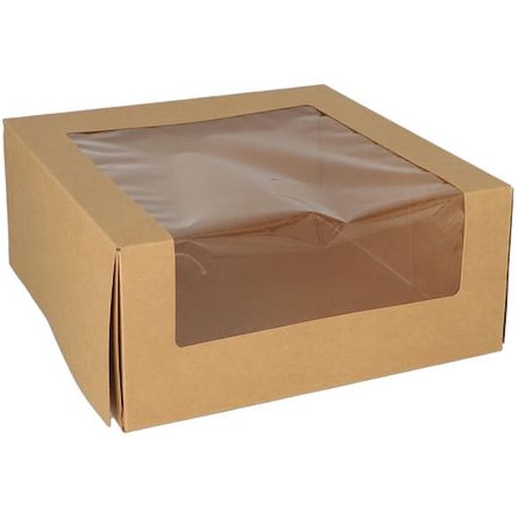 Kakeeske 23x23x10cm m/lokk vindu (25)