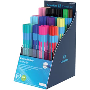 Kugelschreiber-Display Schneider Slider Edge Colour/Pastell, XB