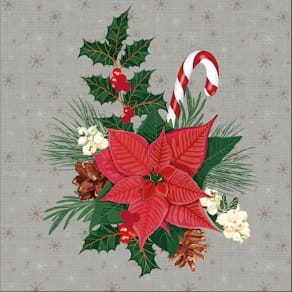 Zelltuchserviette Paper+Design, Weihnachtsmotiv