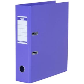 Brevordner Elba A4 lilla, 80 mm ryg, 2 ringe, 10 stk