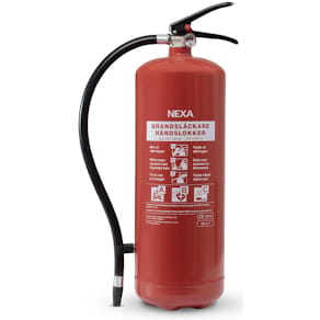 Brandsläckare NEXA 6kg pulver 43A röd