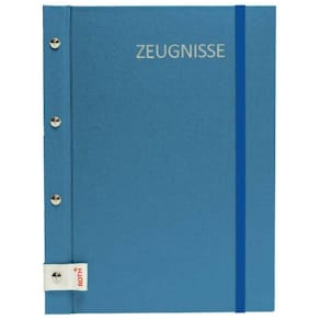 Zeugnismappe ROTH Metallium, A4, blau