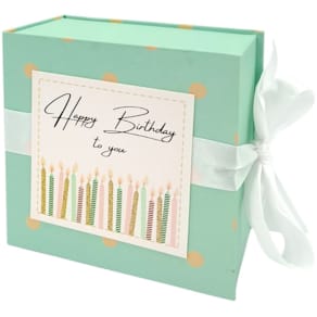 Geschenkschachtel HERGO Schatzkästchen Happy Birthday