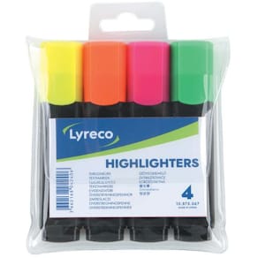 Överstrykningspenna LYRECO 2-5mm 4/fp