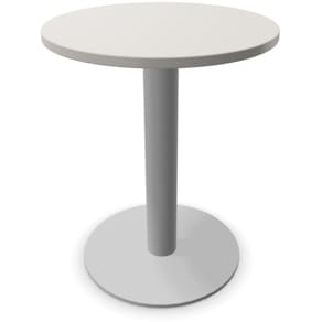Besprechungstisch OKA Desk Line, rund, 60 cm Ø, lichtgrau