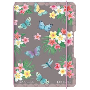 Notizheft Herlitz my.book flex A6, 40 Bl., Ladylike Butterflies