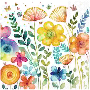 Serviette AMBIENTE Vibrant spring, 33x33cm, 3-lagig, 20 Stück