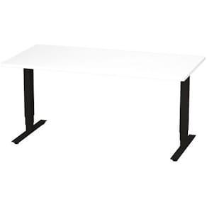 Bord höj/sänk Pro 1600x800 vit/svart