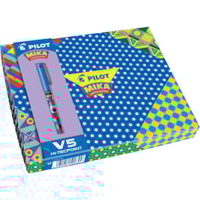 Rollerpen Pilot Hi-Tecpoint V5 Mika Limited Edition, geschenkdoos