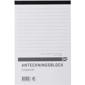 Perforerade Block A5, linjerat, 100bl