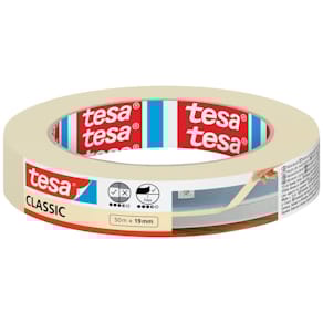 Malerkreppband tesa Classic, beige, 50 m x 19 mm