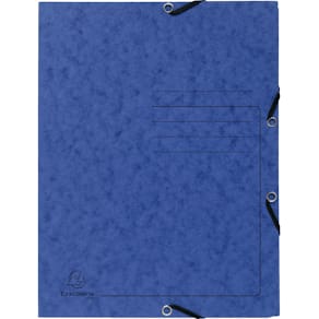 Sammelmappe Exacompta Colorspan, Gummizug, 3 Kl., A4, 355g, blau