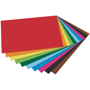Tonpapier Folia, A4, 10 Farben sortiert, 130 g/m²