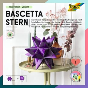 Bastelset Folia Bascetta Stern, violett