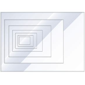 Plastfodral A6, präglad, öppen kortsida, 0,12mm, 100st