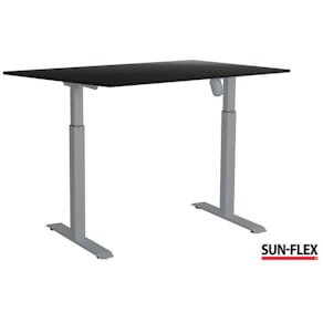 Bord SUN-FLEX II höj/sänk 160x80 grå/sva