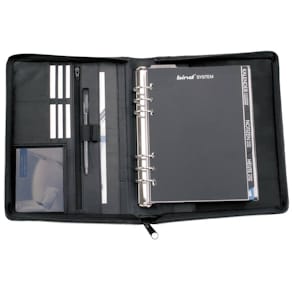 Zeitplaner BIND, A5 Leder schwarz