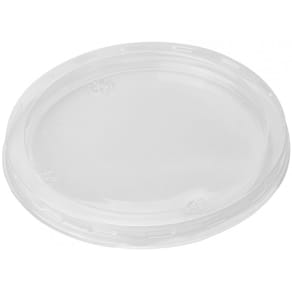 Låg til Deli Pot RPET Ø104 mm, fladt 10 mm, klar, 800 stk