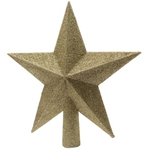 Baumspitze Kaemingk, Stern, gold, Glitter