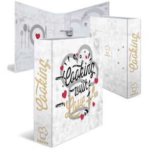 Rezeptordner HERMA Cooking with love, A4, bunt