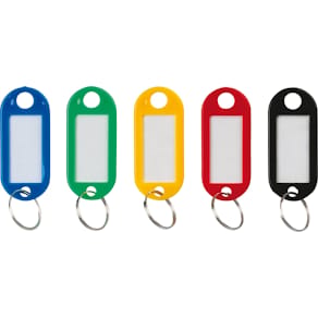 Nyckelbricka sorterade färger 50-pack