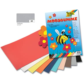 Moosgummi Folia, 2 mm, hellgrau