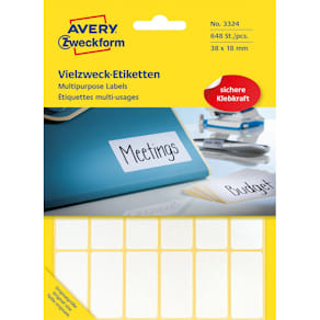 Etikett AVERY handskriv 18x38mm 648/fp
