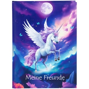 Freundebuch Goldbuch Einhorn Diana, 88 Seiten, 15 x 21 cm
