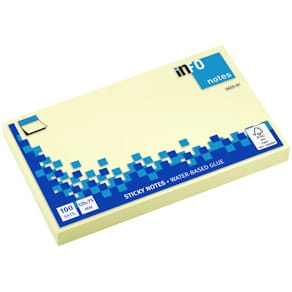 Haftnotizblock Info, 100 Blatt, gelb