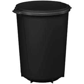 Papperskorg DURABIN rund 40L svart