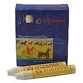 Wachsmalkreiden STOCKMAR, weiß, 12 Stück