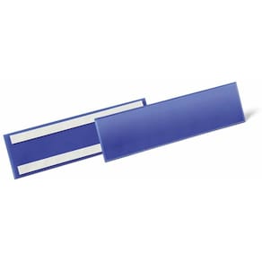 Rygetiketter Durable blå 297x74 mm, karton, 50 stk