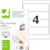Ordnerrückenschild Q-CONNECT, 61 x 192 mm, weiß