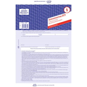 Untermietvertrag Avery Zweckform 2875, A4