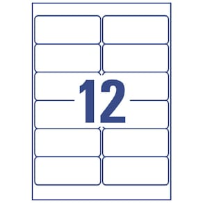 Folienetiketten Avery Zweckform wetterfest, 99,1x42,3 mm, weiß, 1