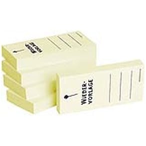 Haftnotiz BIZSTIX Business 1301010135, gelb, 35x75 mm, 5x100 Bl.