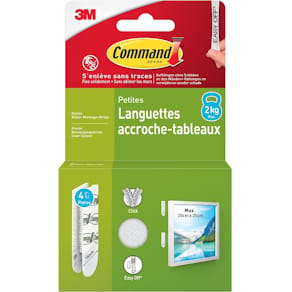 Fotolijststrip Command, small, draagvermogen 1,8 kg, wit