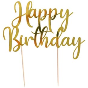 Kakepynt JOKER Happy Birthday gull