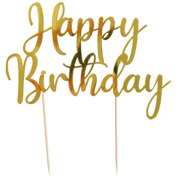 Kakepynt JOKER Happy Birthday gull