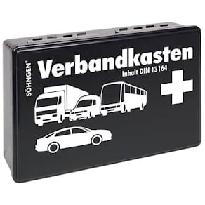 Verbandkasten SÖHNGEN KFZ-VBK KU, schwarz, DIN13164:2022