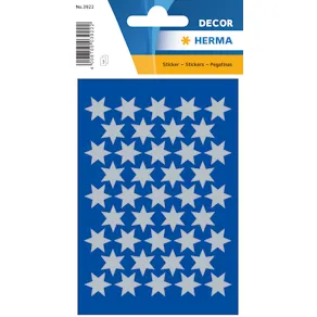 Herma stickers Decor stjärna ø14 silver (3)