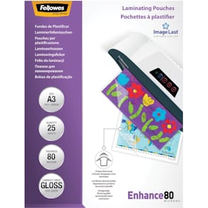 Lamineerhoezen Fellowes Enhance80, ft A3, 160 micron (2 x 80)