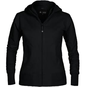 Hoodie zip TEXSTAR WC03 dam svart 2XL