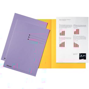 Dossiermap Esselte, lila, karton 180 g/m², pak van 100 stuks