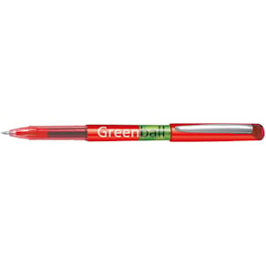 Rollerpen Pilot Greenball rød, mellemtip, 10 stk