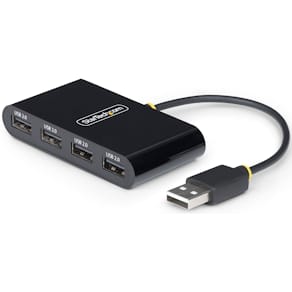StarTech.com 4-Port USB 2.0 Hub, USB Bus Powered, Small Travel