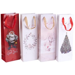 Flaskepose assorterte julemotiv