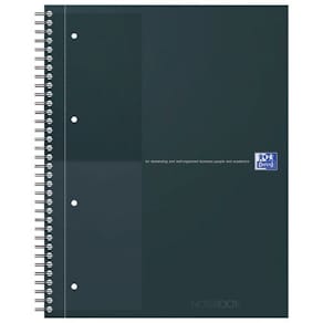 Kollegieblock Oxford Int.A4+ linj. svart